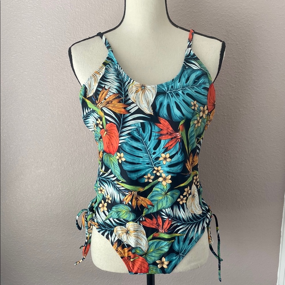 Indigo Rein Tropical Floral One-Piece Swimsuit